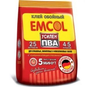 Клей обойный "Emсol универсальный" пакет 180г.
