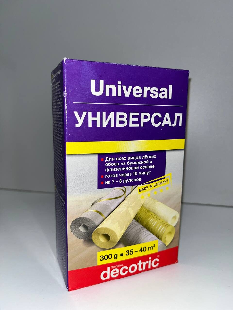 Decotric универсальный обойный клей, 300г.