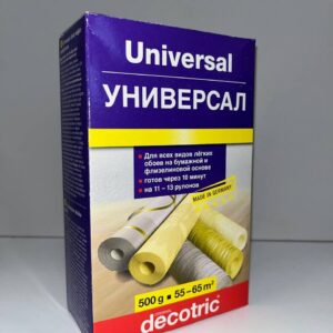 Decotric универсальный обойный клей, 500г.