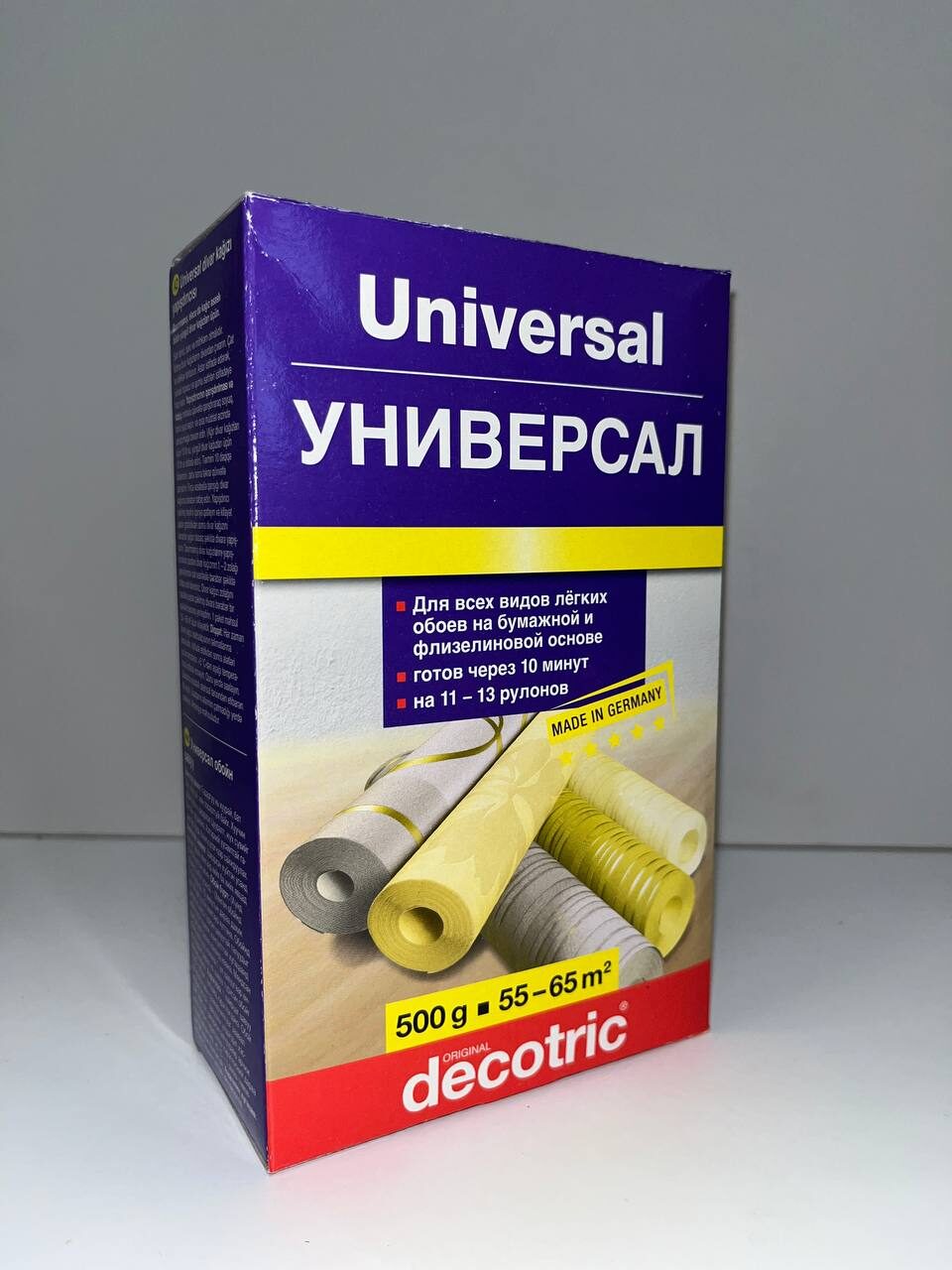 Decotric универсальный обойный клей, 500г.
