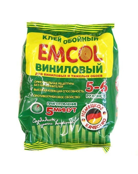Клей обойный "Emсol виниловый" пакет 180г.